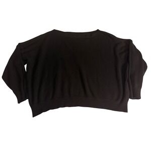 Fisherman Black Boat‎ Neck Nautical Oversized Knit Sweater Cozycore Size M